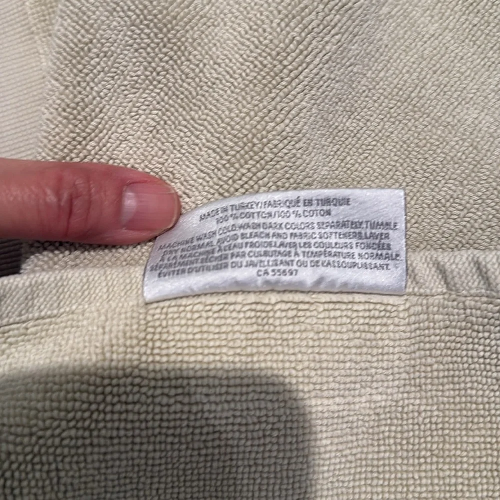 Restoration Hardware bath mat.
